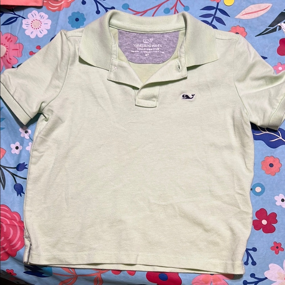 Vineyard Vines Green Polo Shirt Classic Casual Style